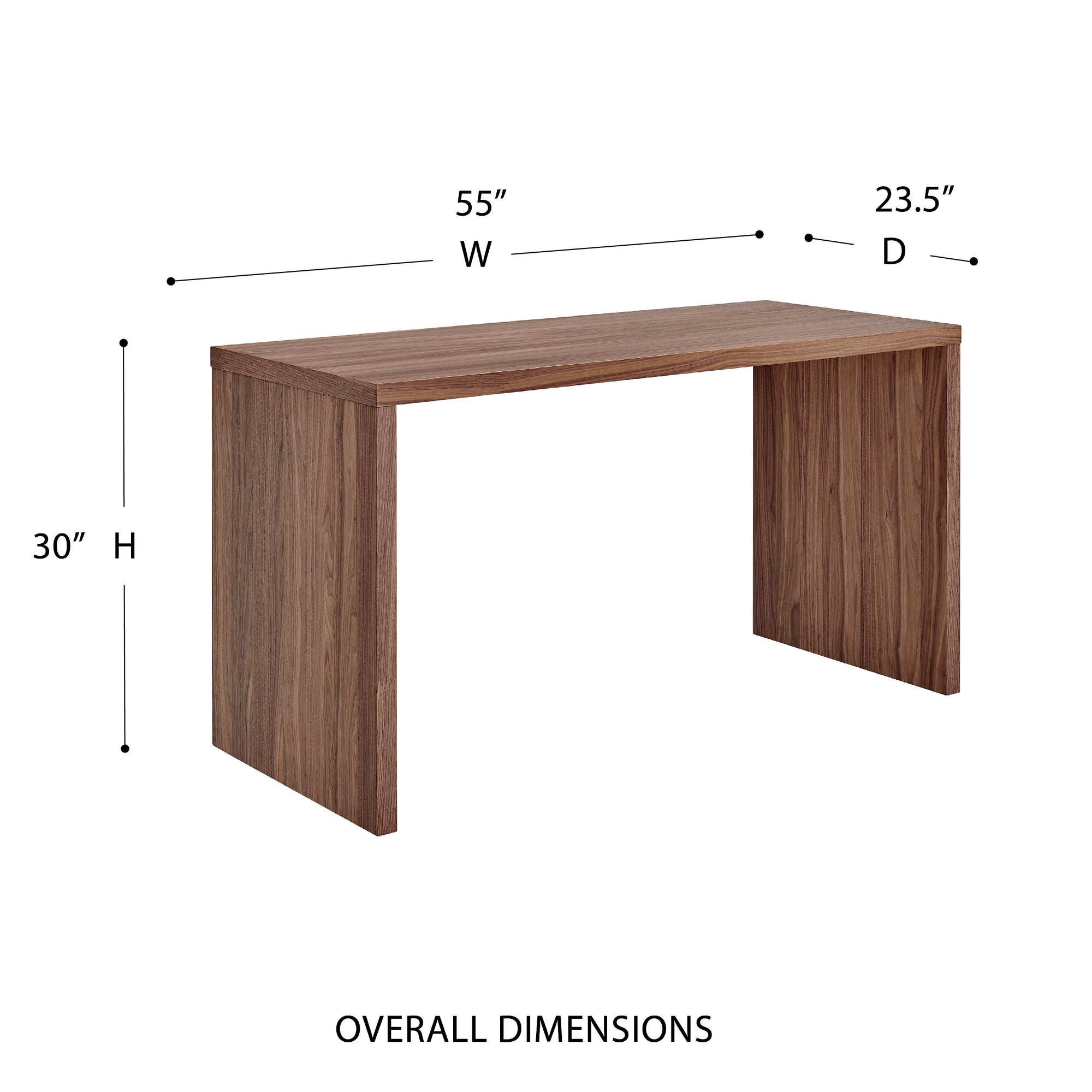 Abby 55&quot;W Office Desk - Kansas City Office Furniture