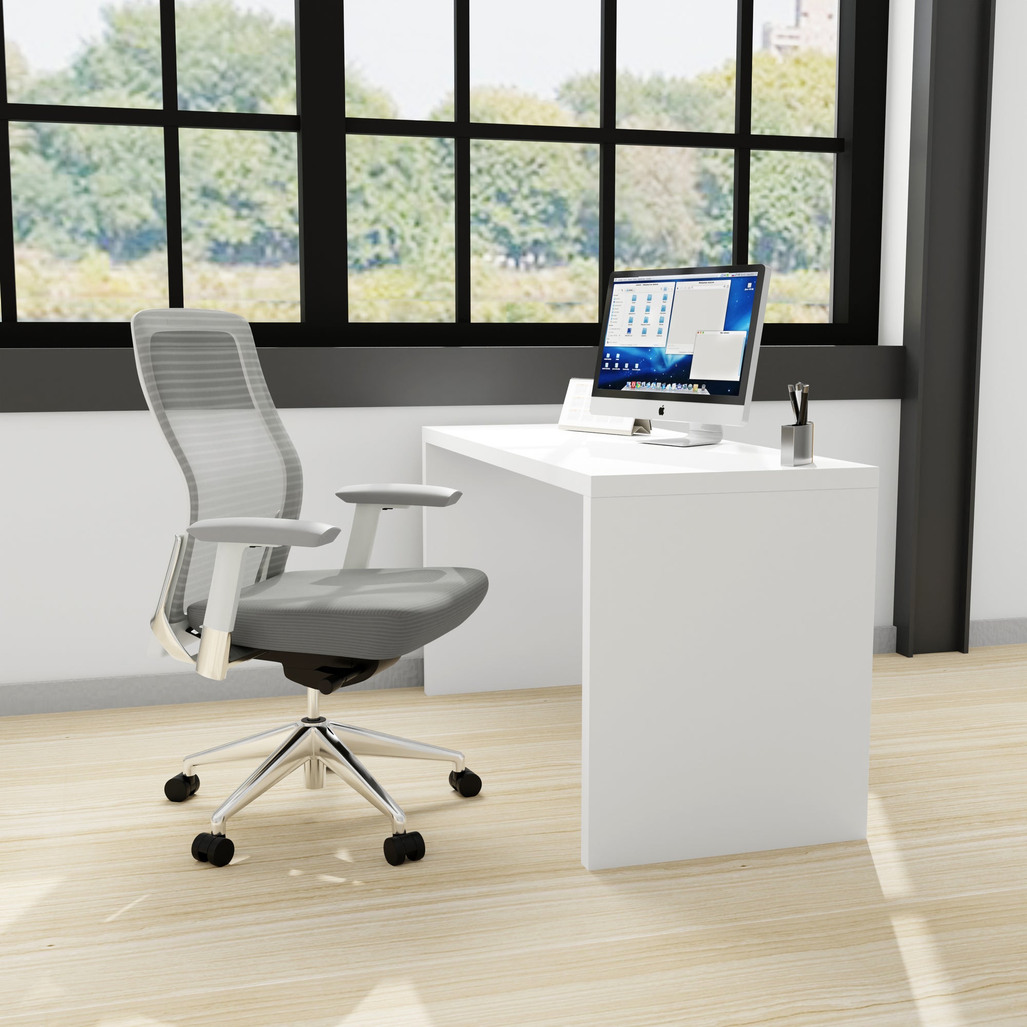 Abby 55&quot;W Office Desk - Kansas City Office Furniture