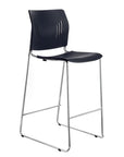 Storlie Black Office Barstool with Sled Base. 3085. Kansas City office furniture.