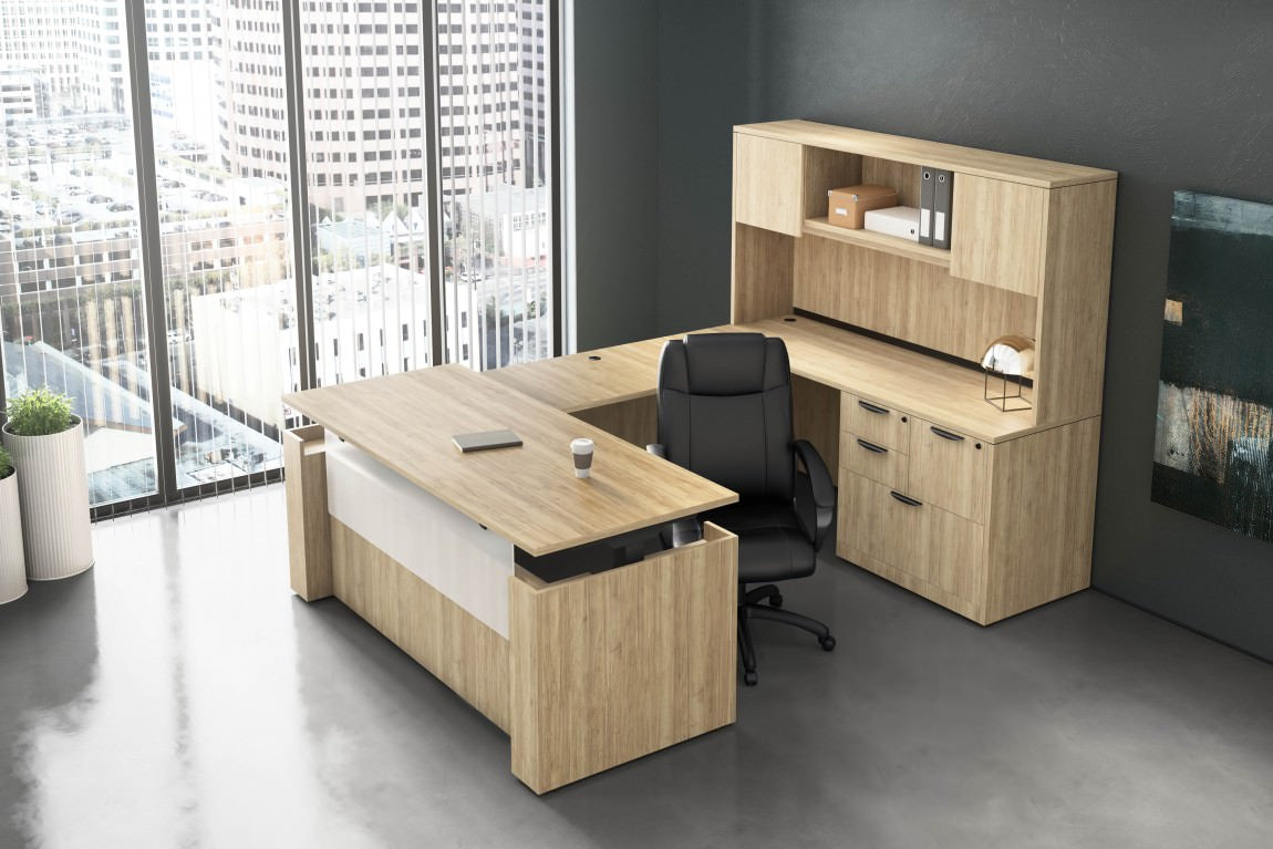 Executive Laminate 30"x72" Height Adjustable Desk - Kansas City Office Furniture