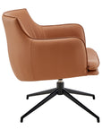 Ronja Swivel Lounge Chair with Black Steel Base - Kansas City Office Furniture