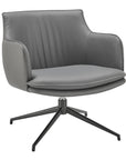 Ronja Swivel Lounge Chair with Black Steel Base - Kansas City Office Furniture