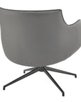 Ronja Swivel Lounge Chair with Black Steel Base - Kansas City Office Furniture