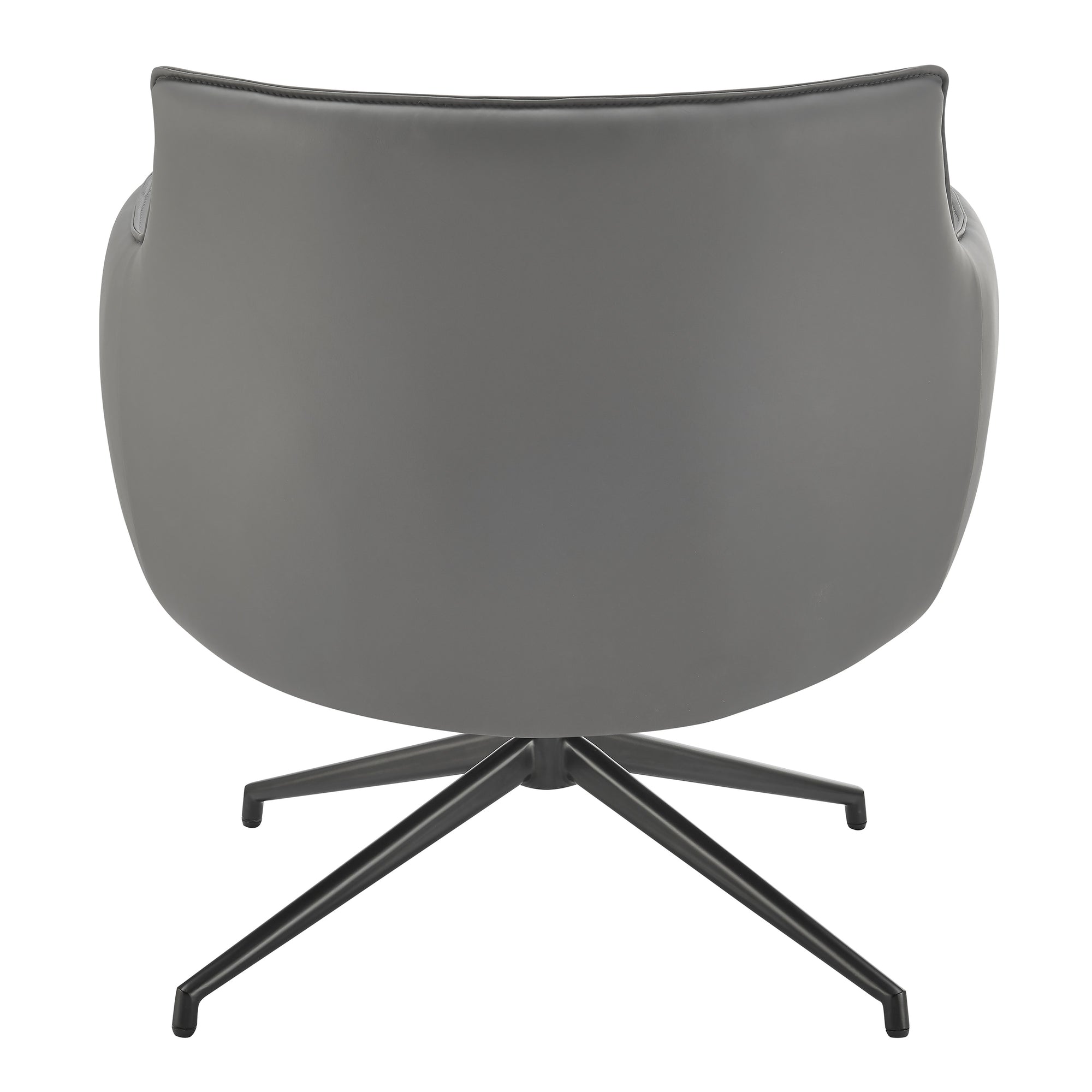 Ronja Swivel Lounge Chair with Black Steel Base - Kansas City Office Furniture