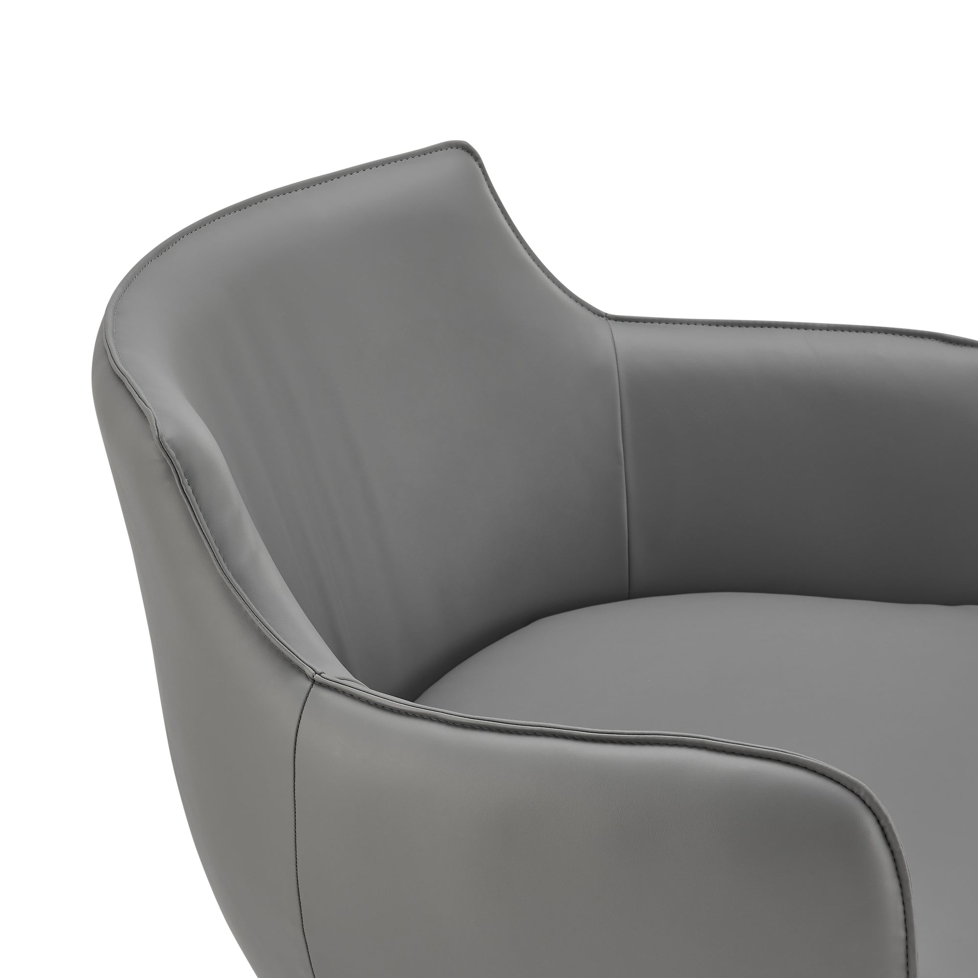 Ronja Swivel Lounge Chair with Black Steel Base - Kansas City Office Furniture