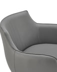 Ronja Swivel Lounge Chair with Black Steel Base - Kansas City Office Furniture