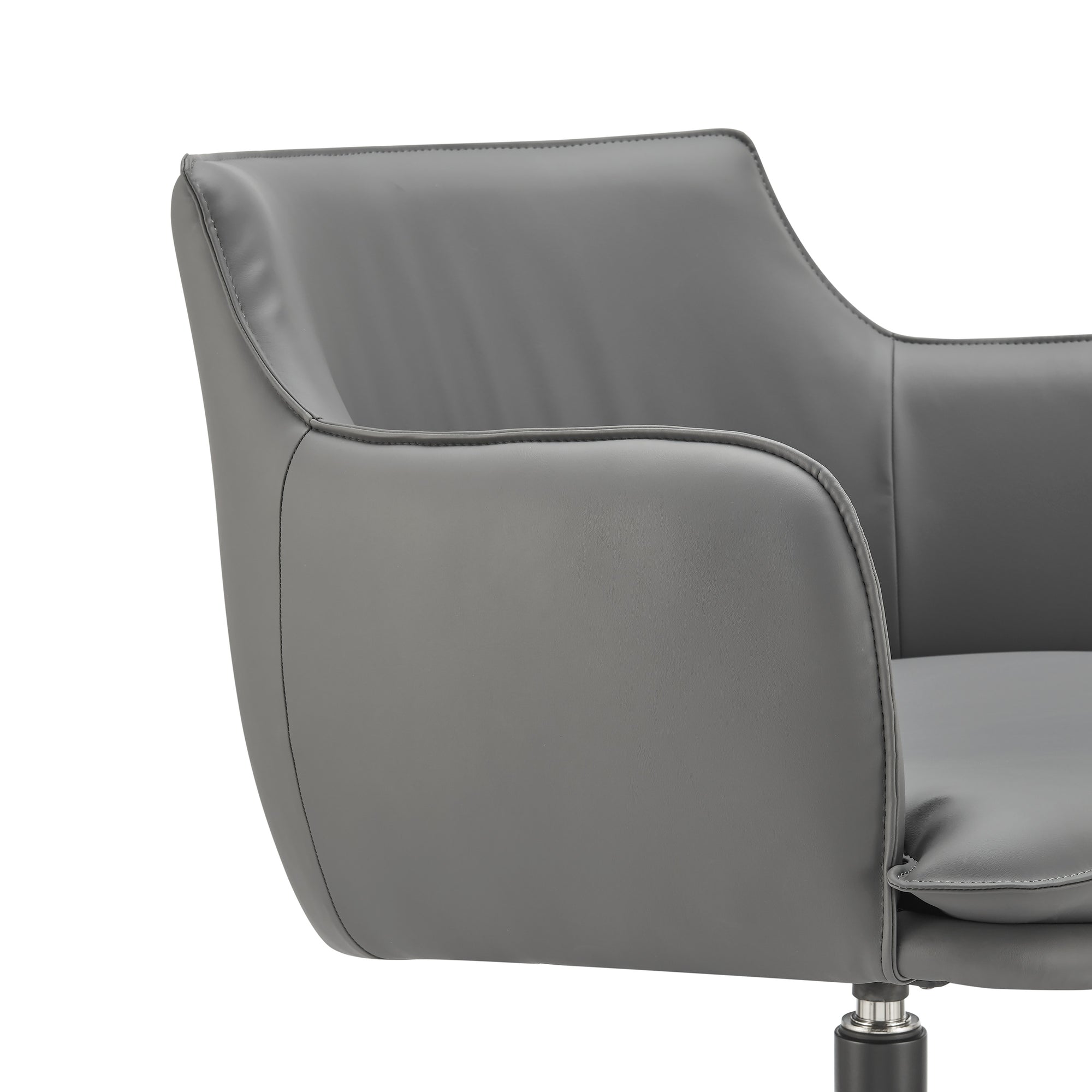 Ronja Swivel Lounge Chair with Black Steel Base - Kansas City Office Furniture