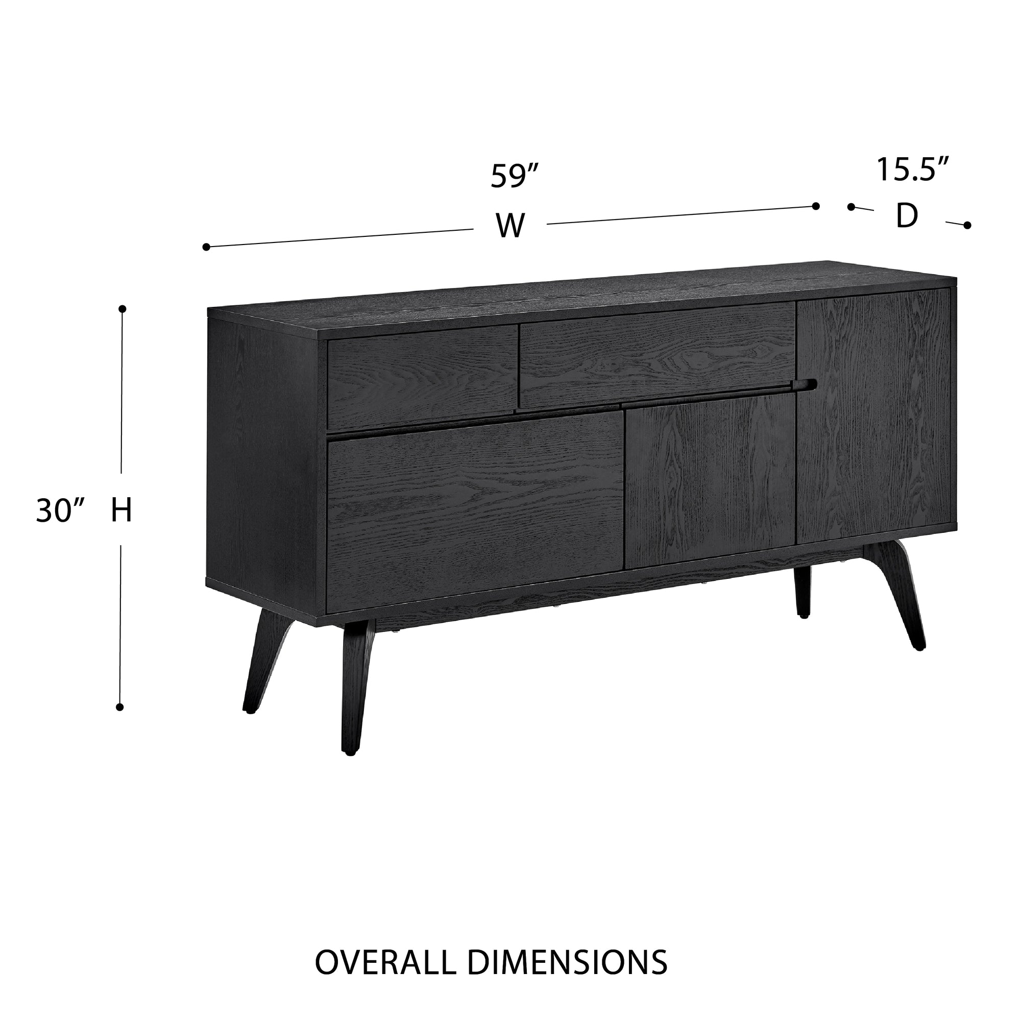 Lawrence 59&quot;W Buffet - Kansas City Office Furniture