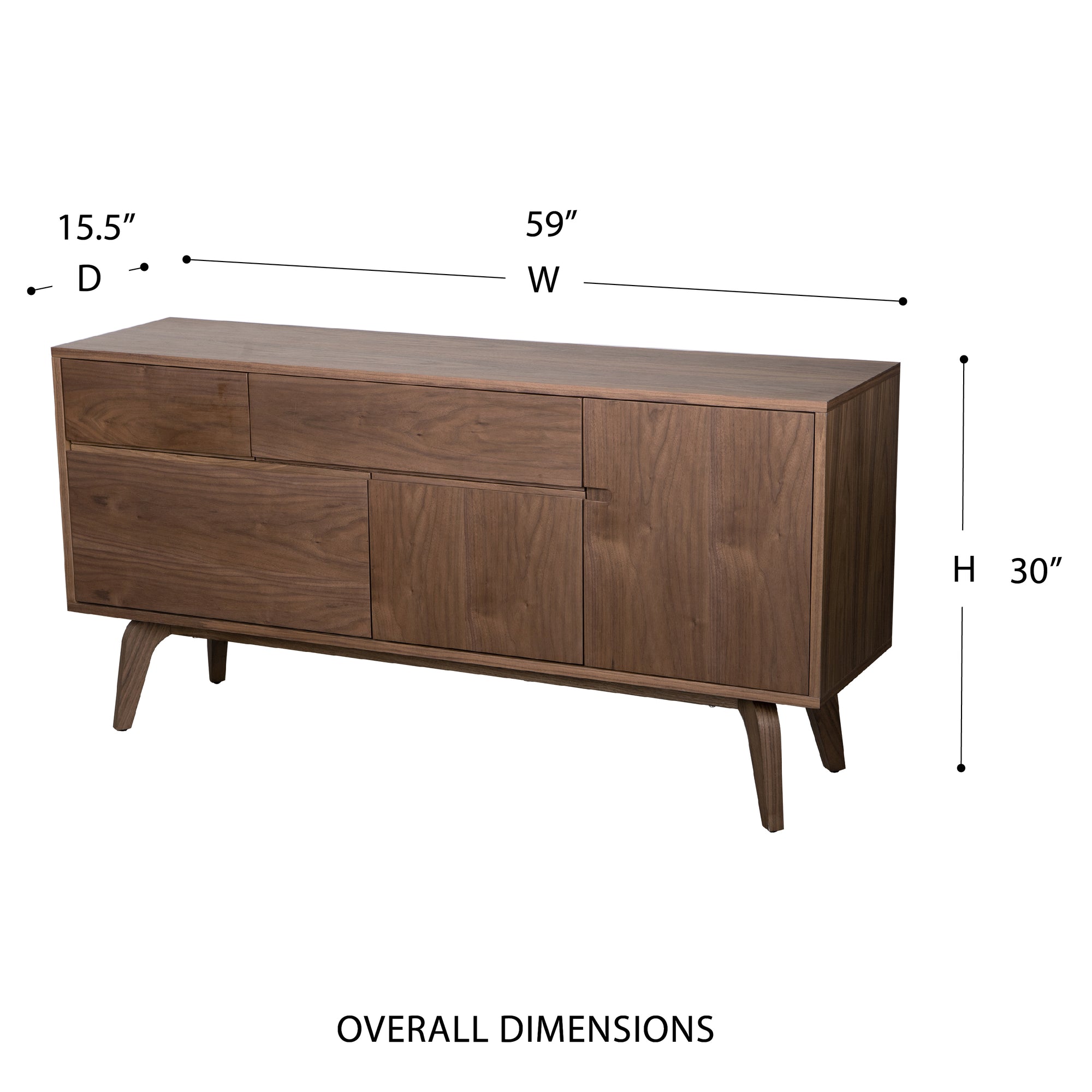 Lawrence 59&quot;W Buffet - Kansas City Office Furniture