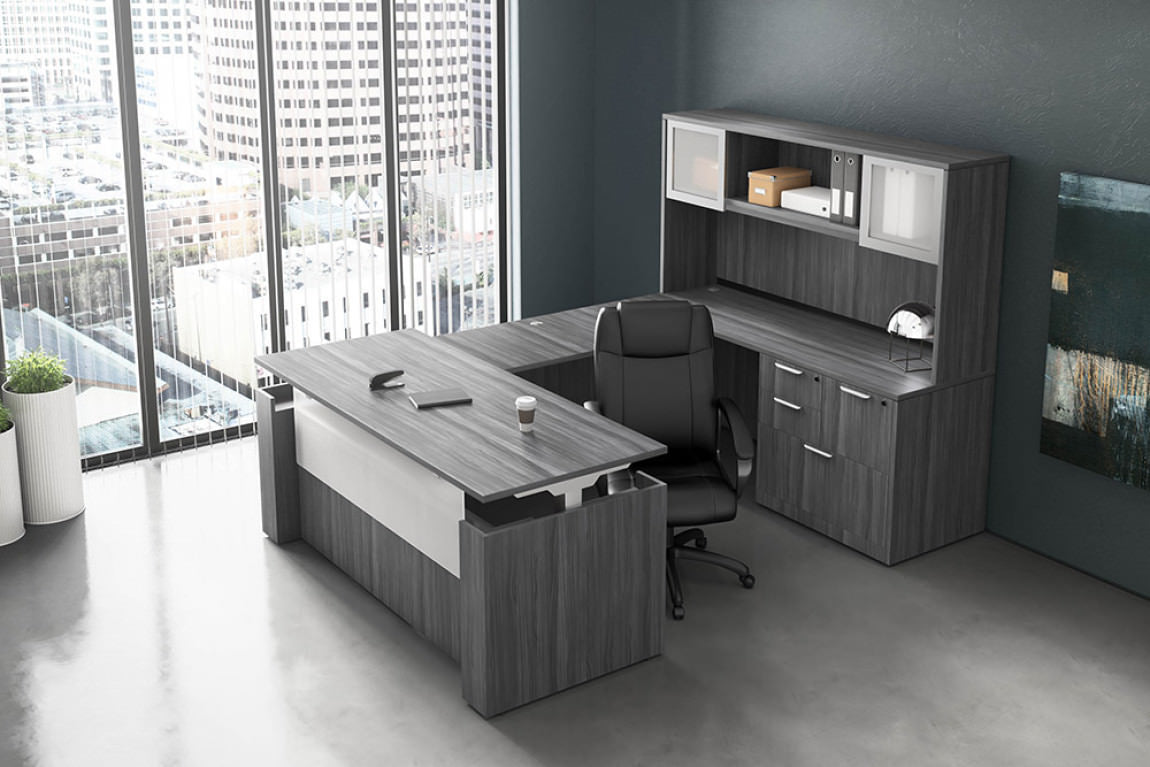 Executive Laminate 30"x72" Height Adjustable Desk - Kansas City Office Furniture