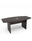 Boat Shaped Conference Table with Slab Base - Kansas City Office Furniture