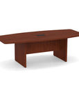 Boat Shaped Conference Table with Slab Base - Kansas City Office Furniture