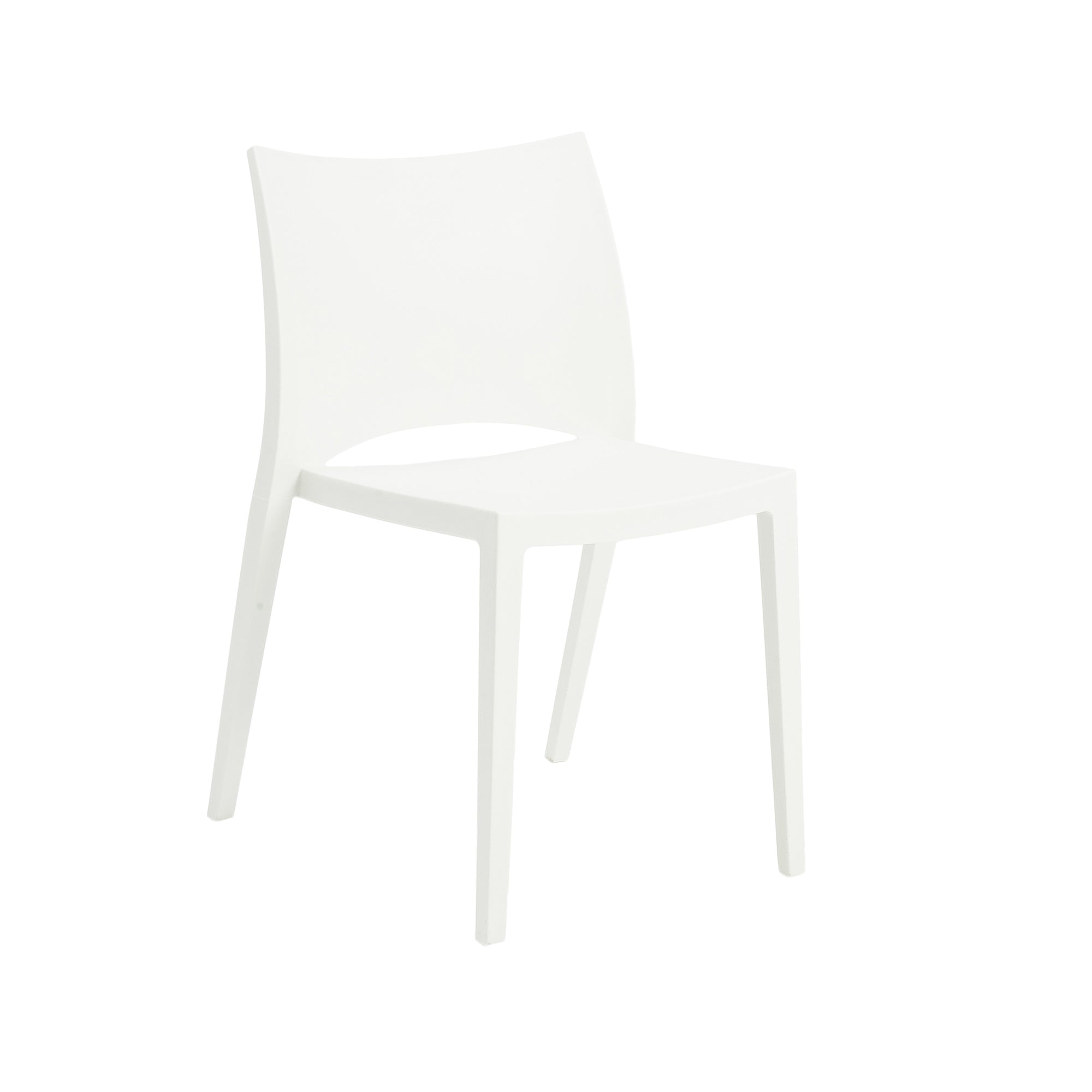 Leslie Stacking Chair in White - Set of 2 - Kansas City Office Furniture