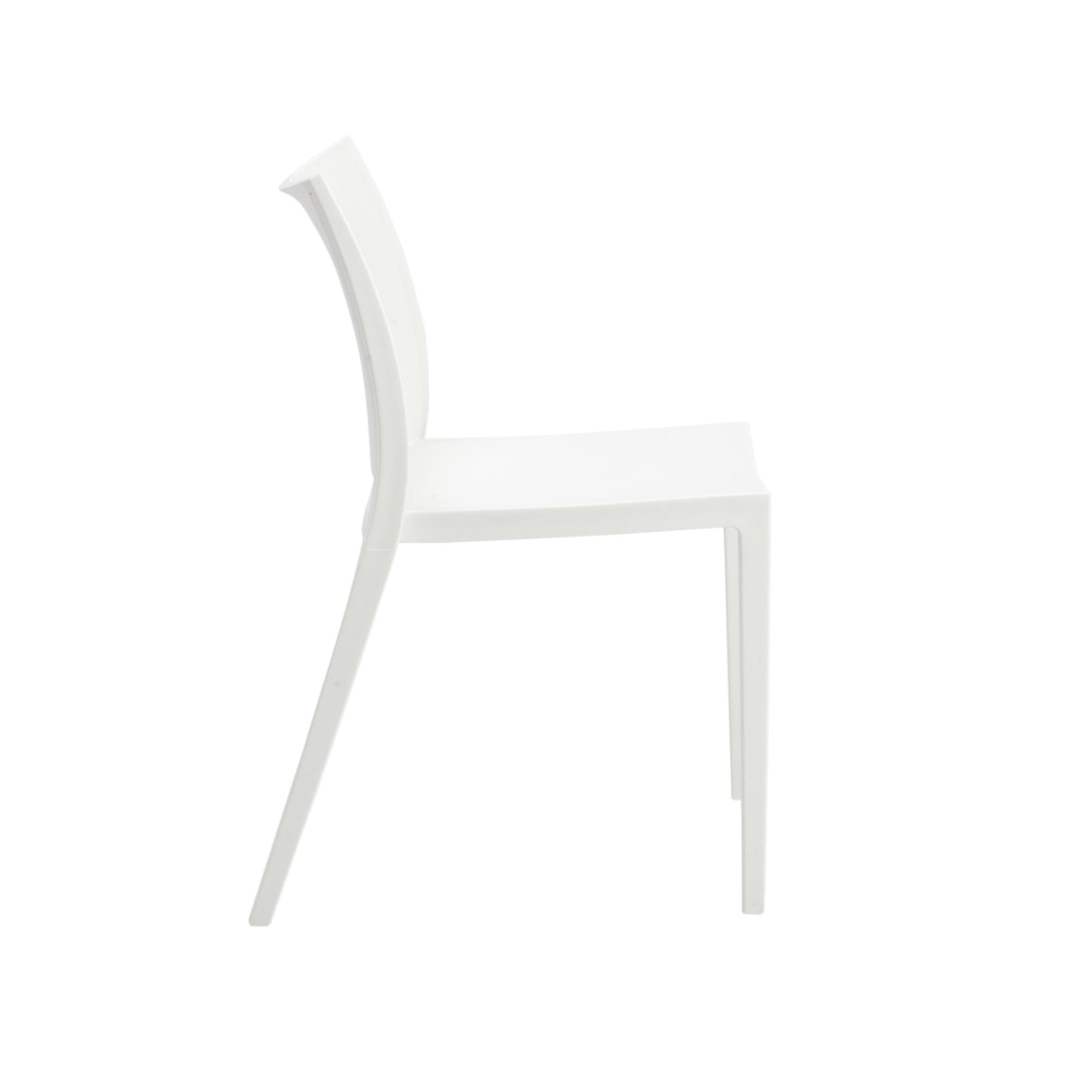 Leslie Stacking Chair in White - Set of 2 - Kansas City Office Furniture