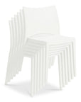 Leslie Stacking Chair in White - Set of 2 - Kansas City Office Furniture