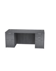 Storlie desk in New Grey laminate. Classic Double Pedestal Office Desk with Box Box File and File File Storage. Kansas City office furniture.