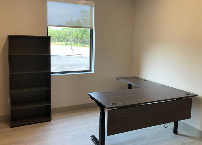 Clear Design Laminate Desk Modesty Panel, Kansas City Office Design