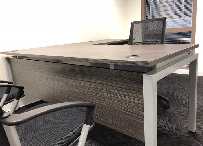 Clear Design Laminate Desk Modesty Panel, Kansas City Office Design