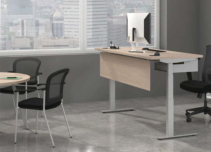 Clear Design Laminate Desk Modesty Panel, Kansas City Office Design