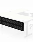 Clear Design Steel Desk Modesty Panel in black. Kansas City office furniture accessories.