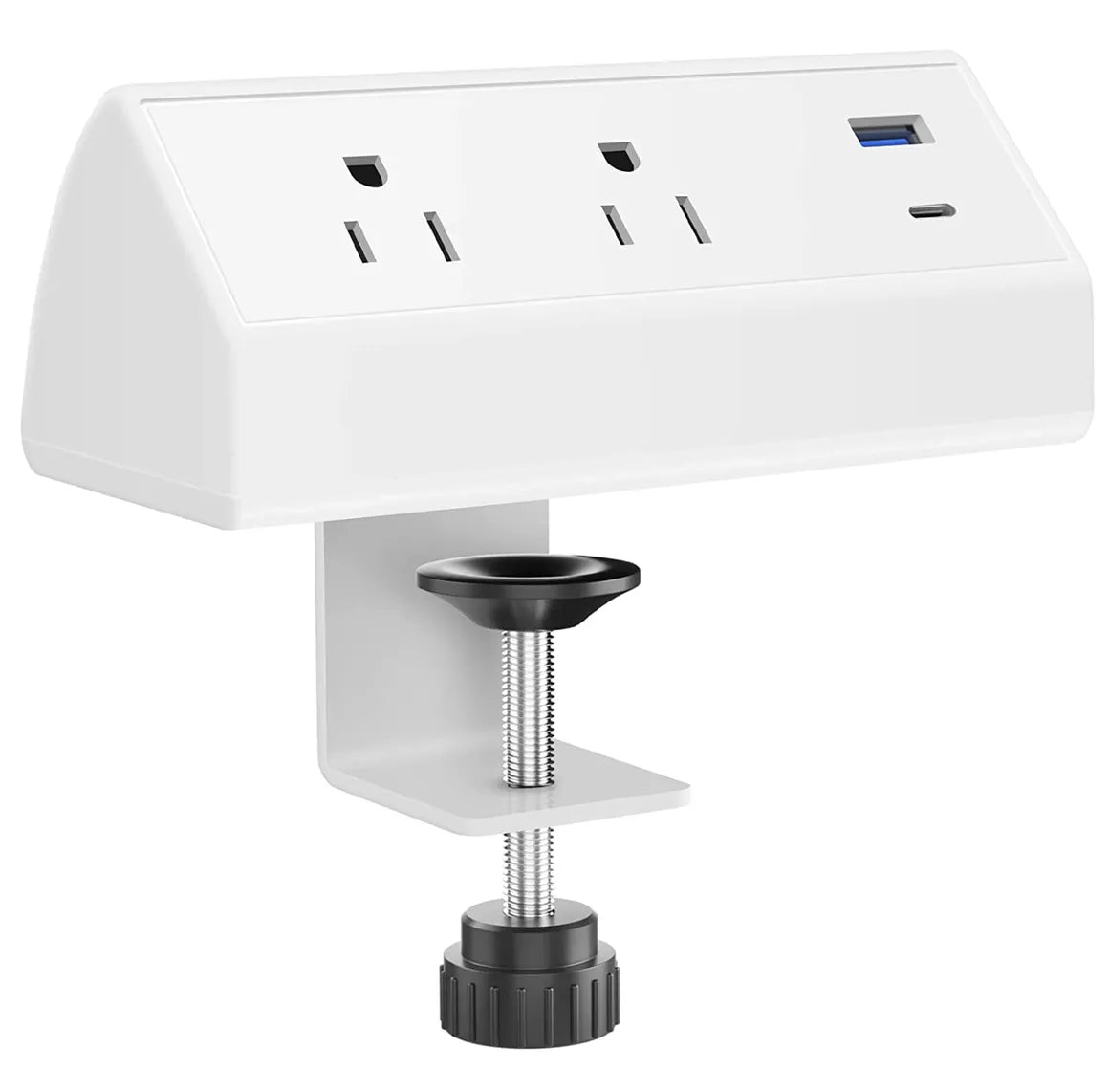 Clamp-On Desktop Power Strip & Charger - Kansas City Office Furniture