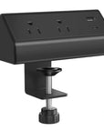 Clamp-On Desktop Power Strip & Charger - Kansas City Office Furniture