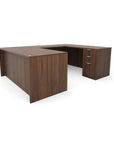 U-Shaped 72"W x 102"D Workstation Desk with B/B/F & F/F Storage - Kansas City Office Furniture