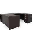 U-Shaped 72"W x 102"D Workstation Desk with B/B/F & F/F Storage - Kansas City Office Furniture