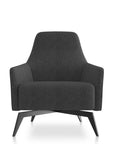 Anza Modern Armhair Lounge Seat - Color: Charcoal, Kansas City Office Furniture, Contemporary Upholstered Chair, Office Lobby Seating