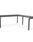 L-shaped office desk, contemporary, L Desk, metal legs, modern, modular, steel base, Kansas City office furniture, silver legs