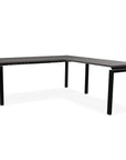 L-shaped office desk, contemporary, L Desk, metal legs, modern, modular, steel base, Kansas City office furniture, black legs