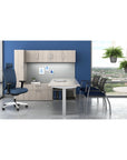 Calibrate L-Shaped Corporate Office Desk, L Desk, workstation with storage, Kansas City office furniture