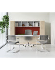 Calibrate L-Shaped Corporate Office Desk, L Desk, workstation with storage, Kansas City office furniture