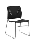 Storlie Black Stacking Chairs with Sled Base. 3080. Kansas City office furniture.