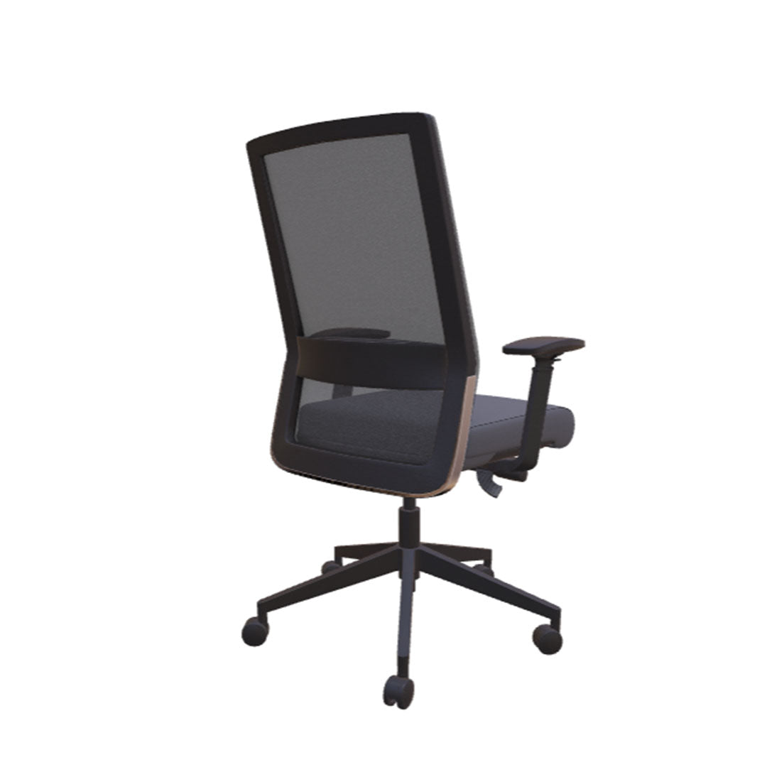 Freeride Mid-Back Grey Mesh Desk Chair - Kansas City Office Furniture