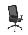 Freeride Mid-Back Grey Mesh Desk Chair - Kansas City Office Furniture