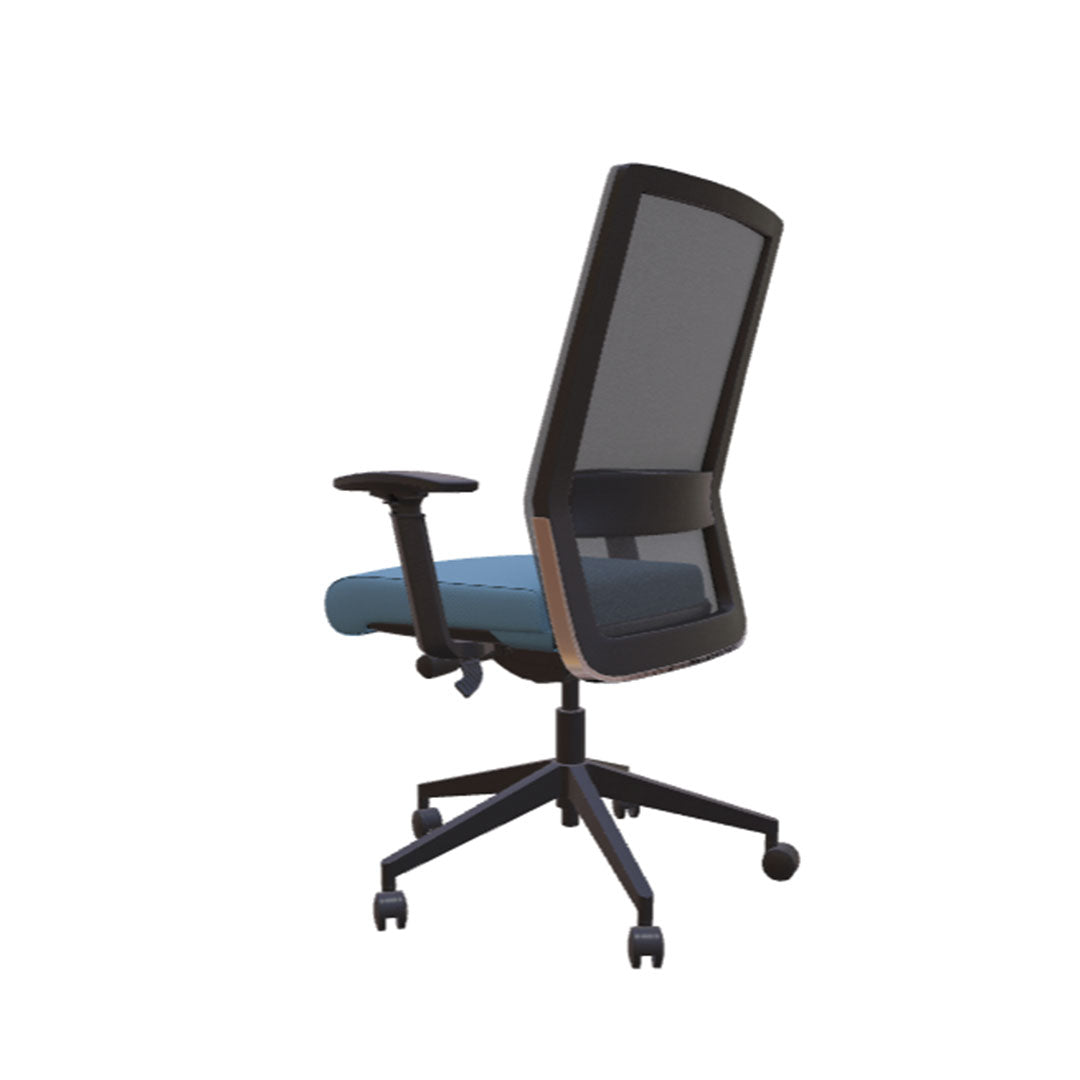 Freeride Mid-Back Grey Mesh Desk Chair - Kansas City Office Furniture