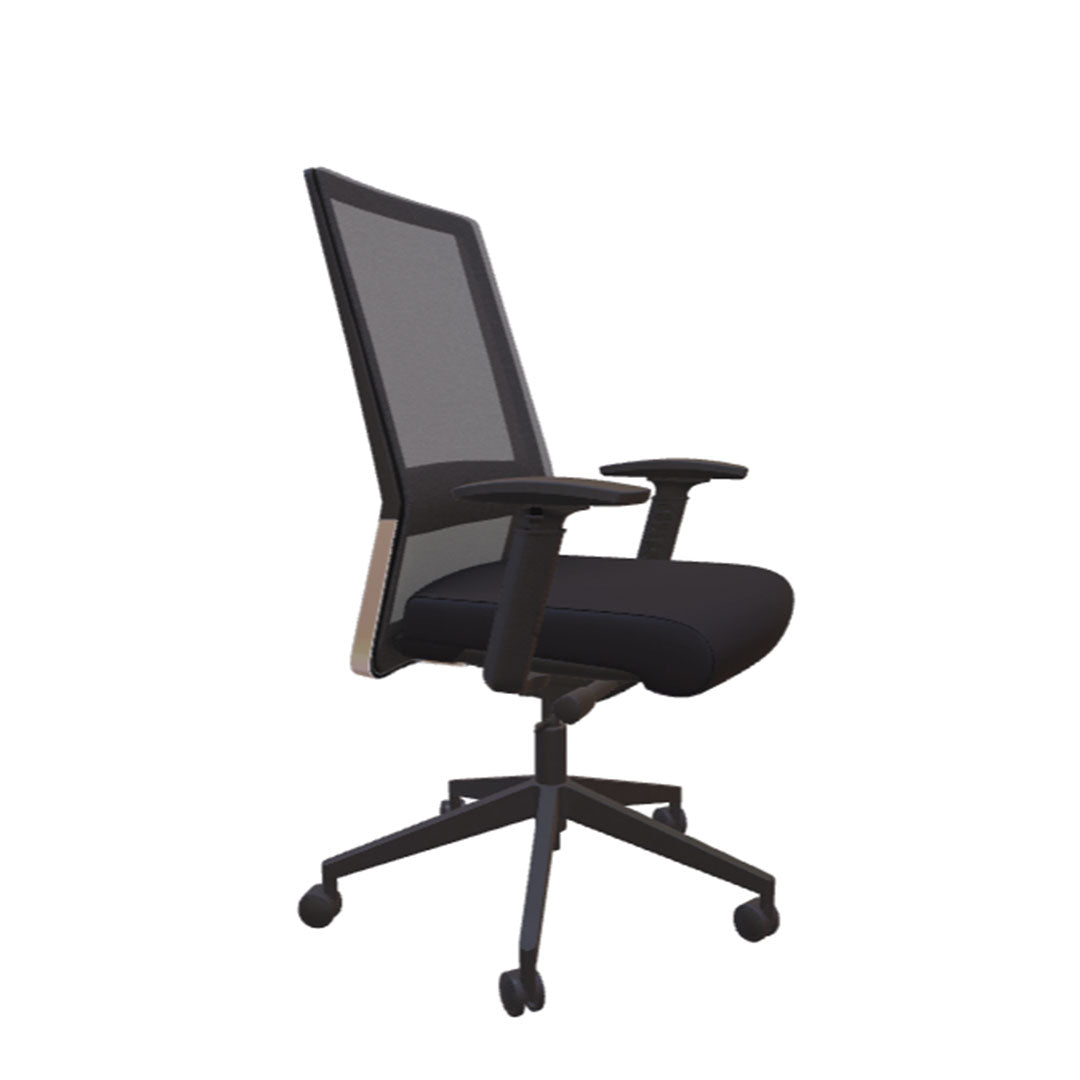 Freeride Mid-Back Grey Mesh Desk Chair - Kansas City Office Furniture