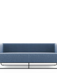 Friant Hanno Contemporary Lounge Sofa in Navy with Black Powder Coated Frame, Kansas City Office furniture