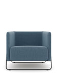 Friant Hanno Lounge Chair in Navy with black frame, Kansas City Office Furniture