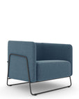 Friant Hanno Lounge Chair in Navy with Black frame, Kansas City Office Furniture