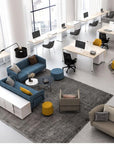 Styled modern lounge featuring Friant Hanno Lounge Chair, Kansas City Office Furniture