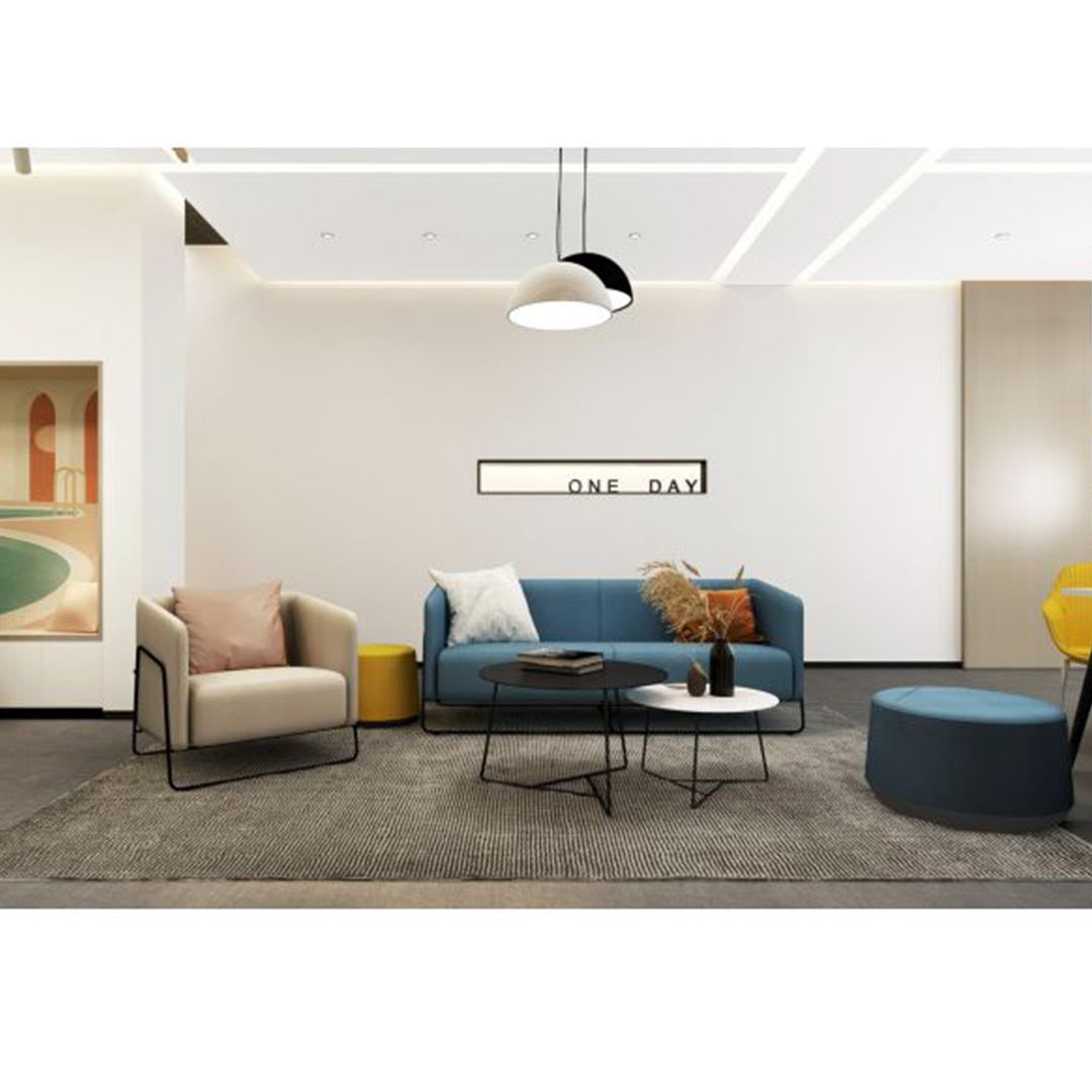 Styled modern lounge featuring Friant Hanno Lounge Chair, Kansas City Office Furniture