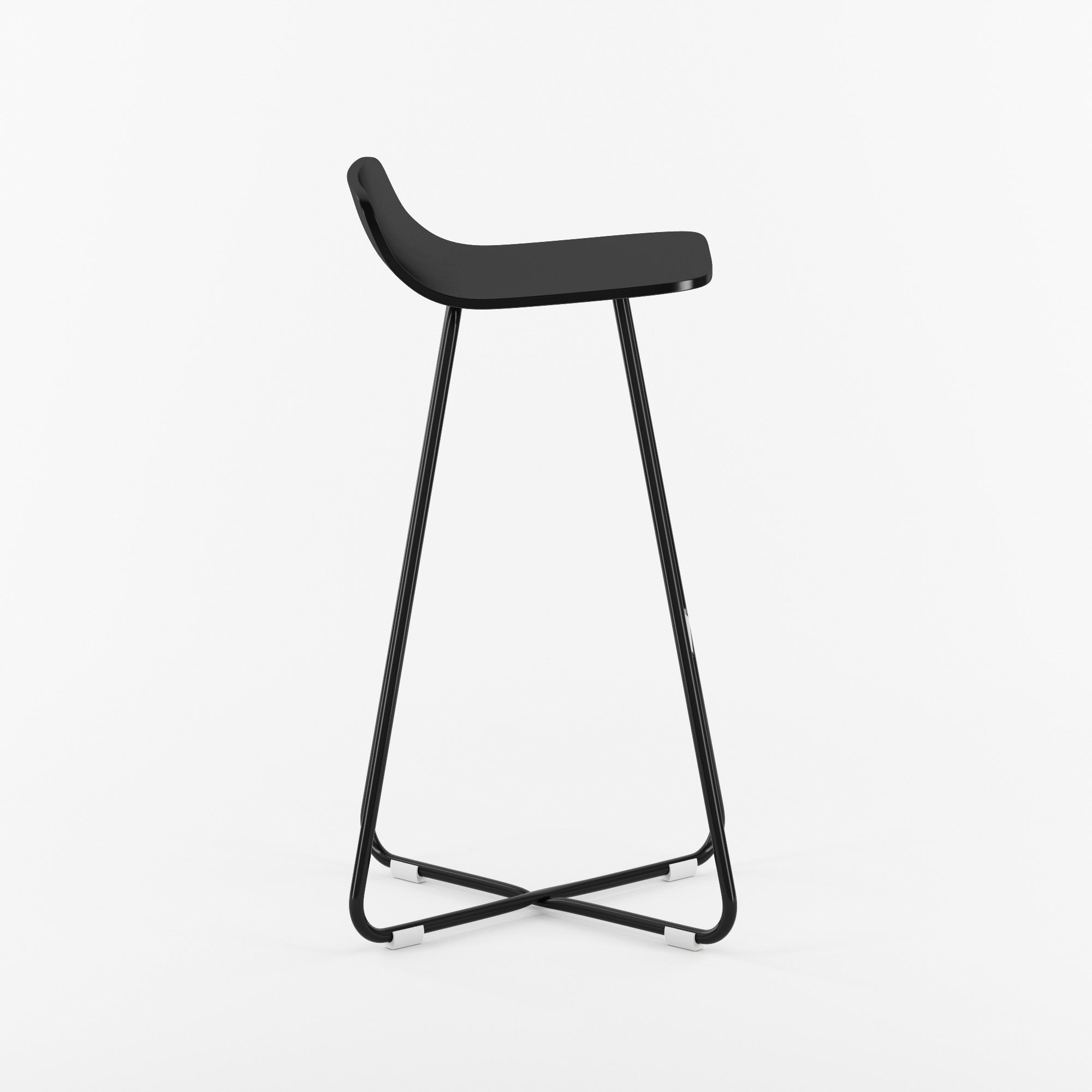 Harper X-Base Low-Back Barstool - Kansas City Office Furniture