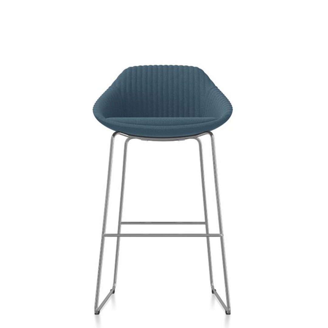 Friant Jest upholstered barstool with chrome frame, Kansas City office furniture