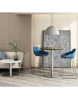 Styled shot of Friant Jest upholstered barstools in modern lounge, Kansas City office furniture