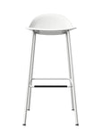 Allermuir Kin Low-Back Barstool with Steel Frame in white, Kansas City Office Furniture