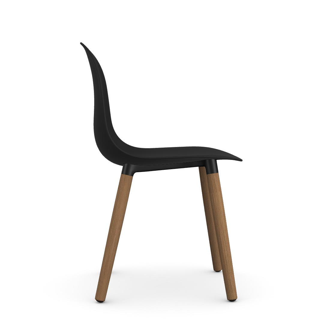 Allermuir Kin Side Chair with Wood Legs