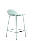 Kin Low-Back Counter Stool with Metal Legs, Kansas City Office Furniture