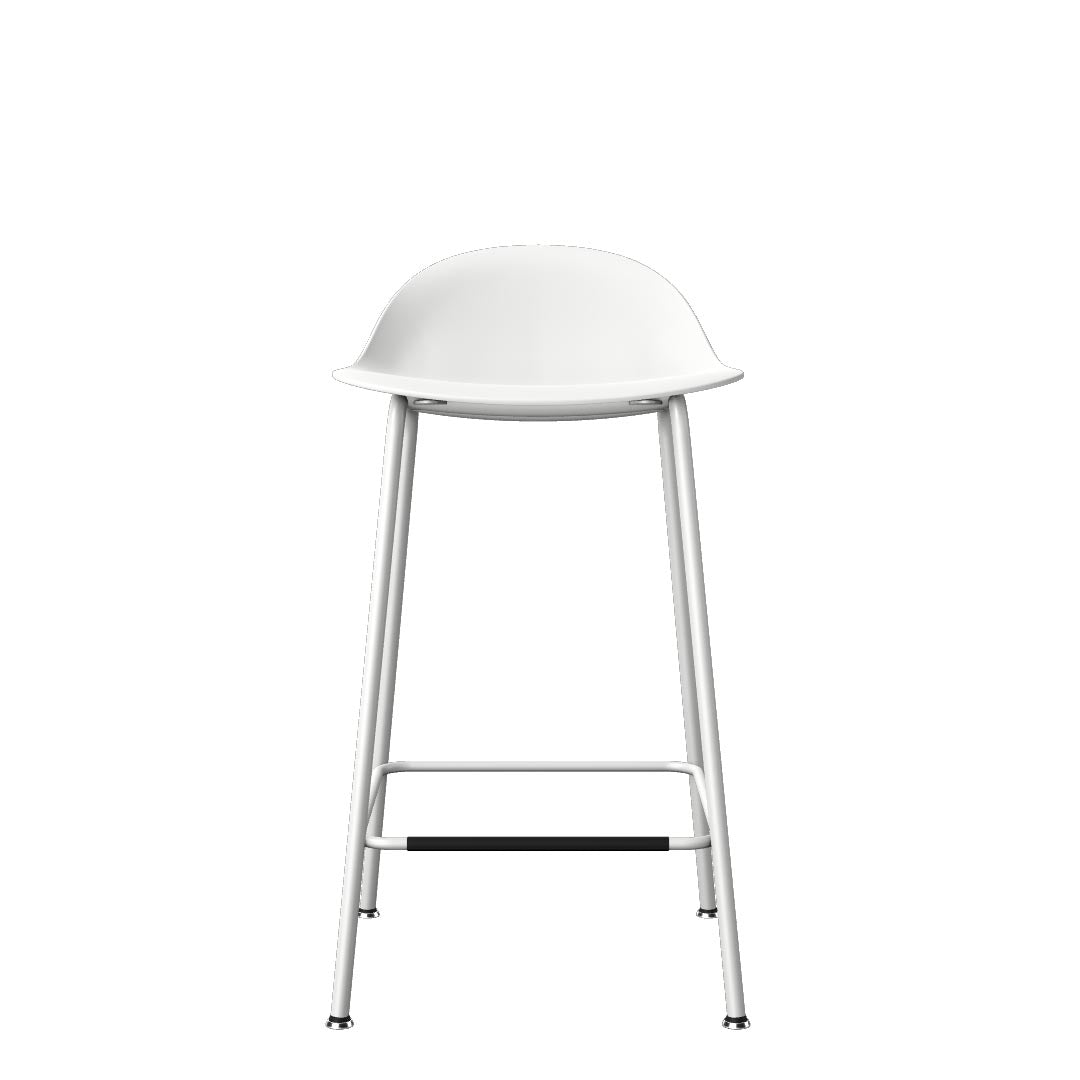 Kin Low-Back Counter Stool with Metal Legs, Kansas City Office Furniture